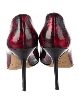 Jimmy Choo Patent Leather Printed Pumps