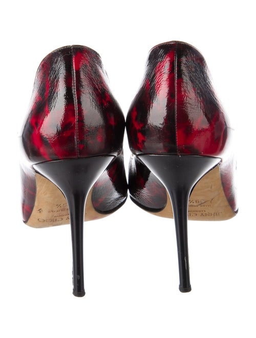 Jimmy Choo Patent Leather Printed Pumps