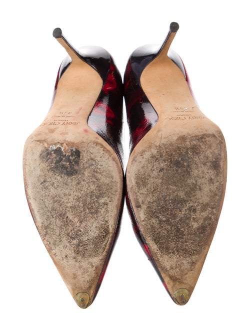 Jimmy Choo Patent Leather Printed Pumps