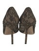 Jimmy Choo Lace Pattern Crystal Embellishments Pumps