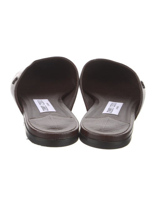 Jimmy Choo Vivi Embossed Leather Mules