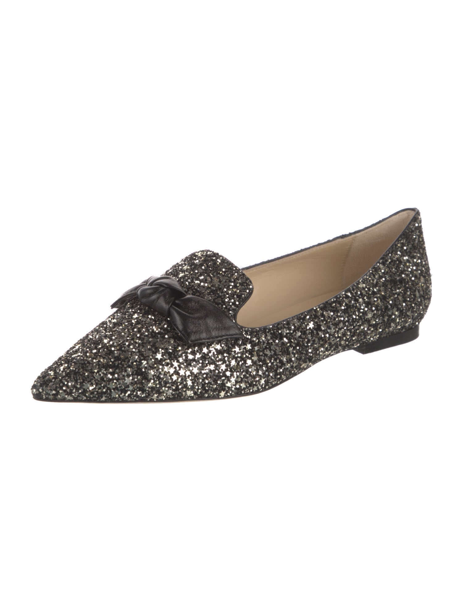 Jimmy Choo Glitter Glitter Accents Loafers