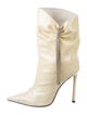 Jimmy Choo Patent Leather Crystal Embellishments Boots