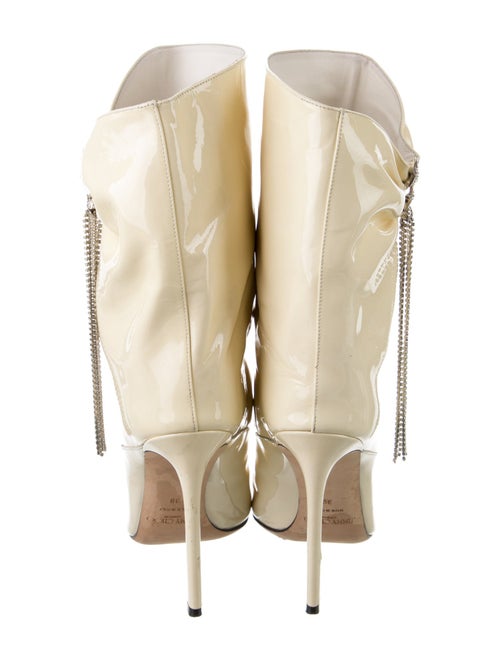 Jimmy Choo Patent Leather Crystal Embellishments Boots