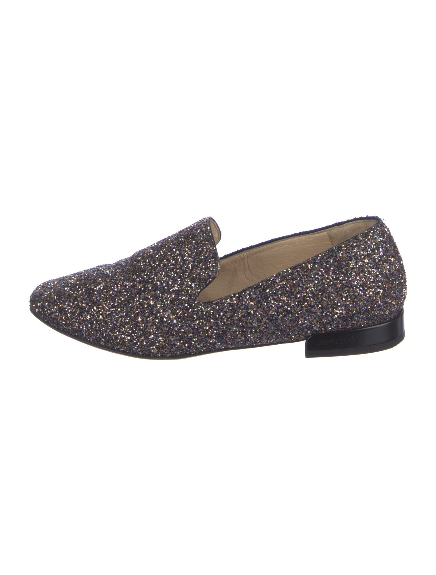 Jimmy Choo Glitter Glitter Accents Loafers