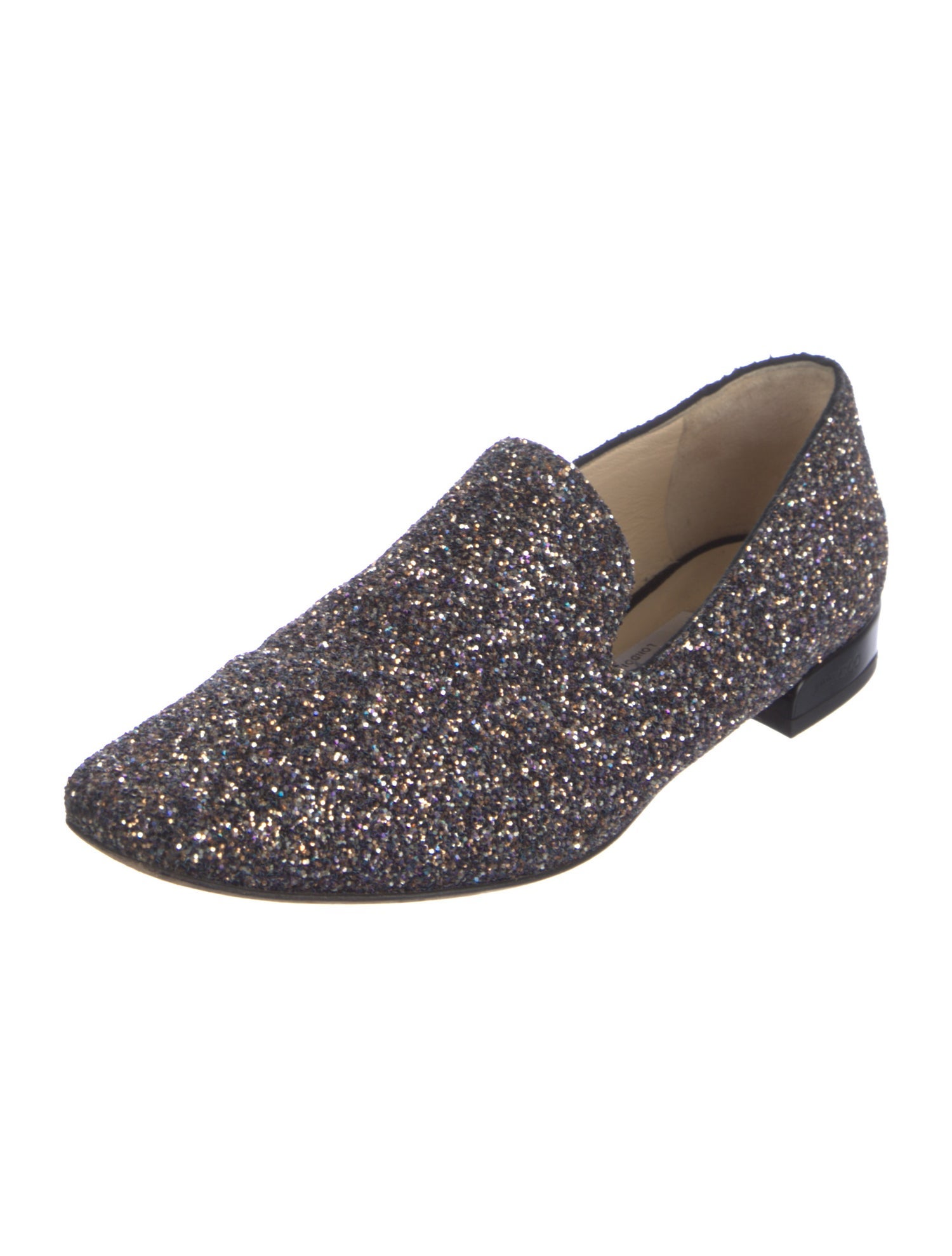 Jimmy Choo Glitter Glitter Accents Loafers