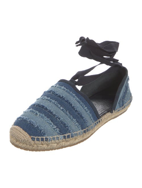 Jimmy Choo Denim Striped Espadrilles