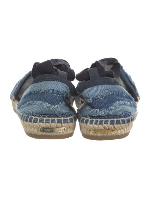 Jimmy Choo Denim Striped Espadrilles