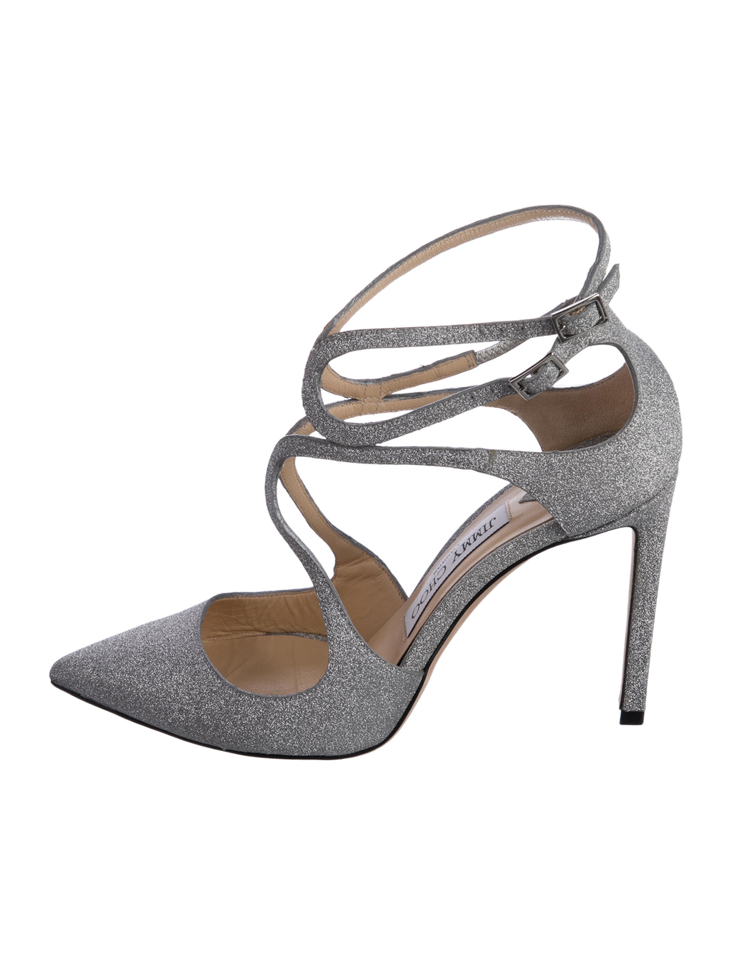 Jimmy Choo Lancer Glitter Pumps