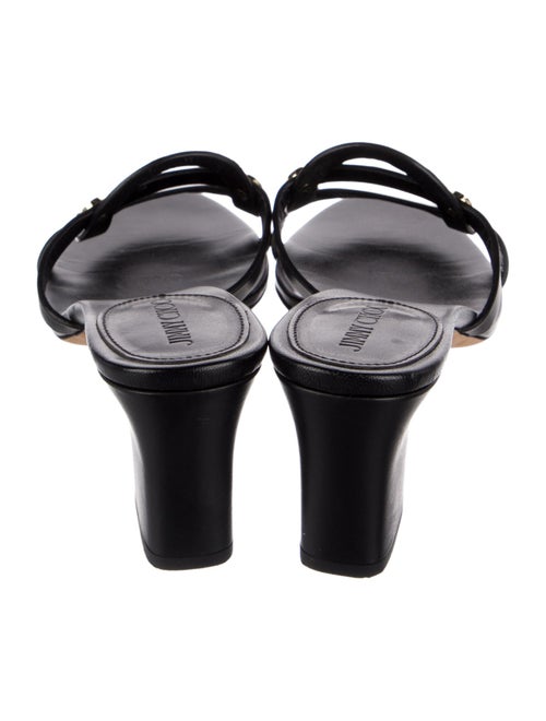 Jimmy Choo Leather Studded Accents Slides
