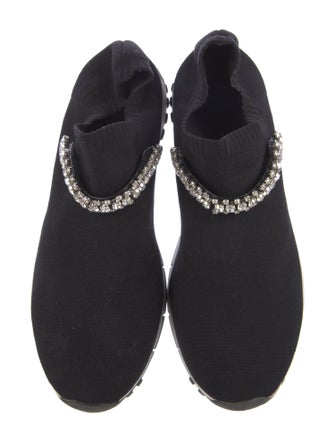 Jimmy Choo Crystal Embellishments Sneakers