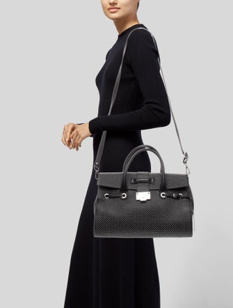 Jimmy Choo Leather Top Handle Bag