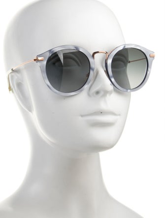 Jimmy Choo Round Gradient Sunglasses