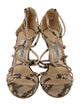 Jimmy Choo Snakeskin Animal Print Sandals