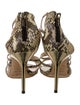 Jimmy Choo Snakeskin Animal Print Sandals