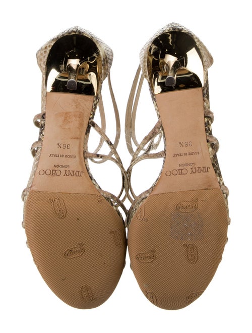 Jimmy Choo Snakeskin Animal Print Sandals