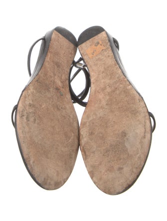 Jimmy Choo Fiona Leather T-Strap Sandals