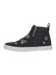 Jimmy Choo Wool Crystal Embellishments Sneakers