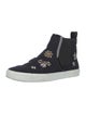 Jimmy Choo Wool Crystal Embellishments Sneakers