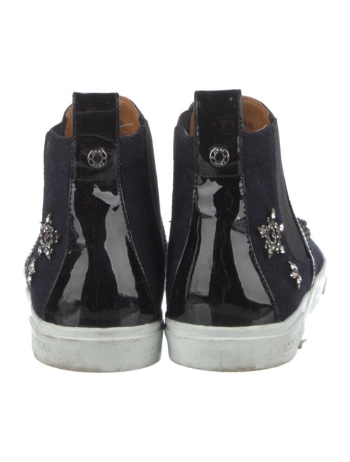 Jimmy Choo Wool Crystal Embellishments Sneakers