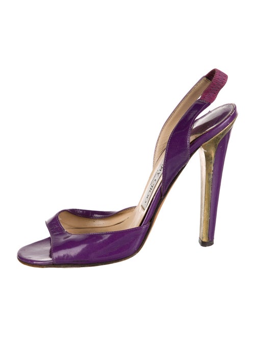 Jimmy Choo Patent Leather Slingback Sandals