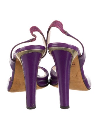 Jimmy Choo Patent Leather Slingback Sandals