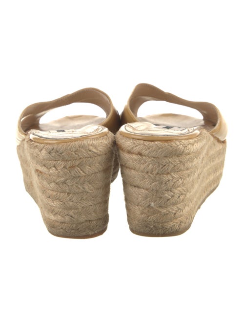 Jimmy Choo Patent Leather Braided Accents Espadrilles