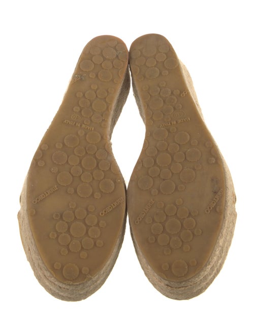 Jimmy Choo Patent Leather Braided Accents Espadrilles