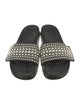 Jimmy Choo Canvas Patterned Slides