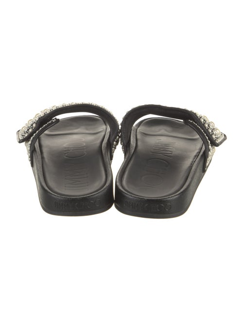 Jimmy Choo Canvas Patterned Slides