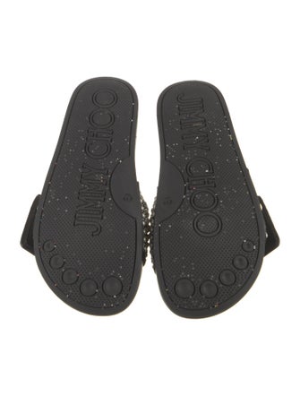 Jimmy Choo Canvas Patterned Slides