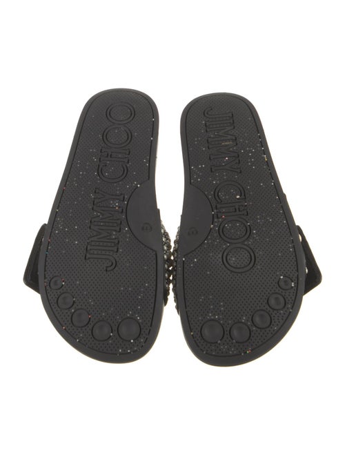 Jimmy Choo Canvas Patterned Slides