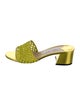 Jimmy Choo Minea Raffia Slides
