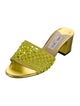 Jimmy Choo Minea Raffia Slides