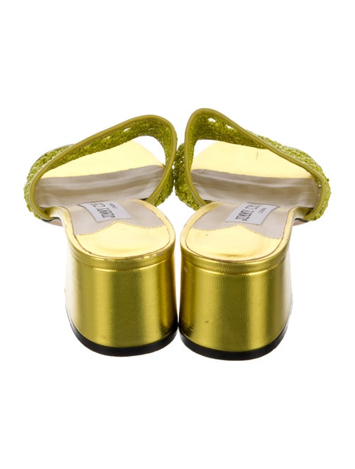 Jimmy Choo Minea Raffia Slides