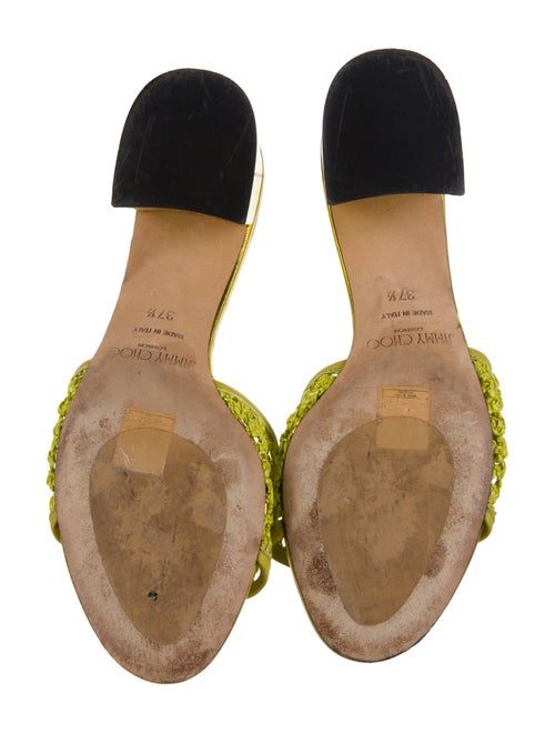 Jimmy Choo Minea Raffia Slides