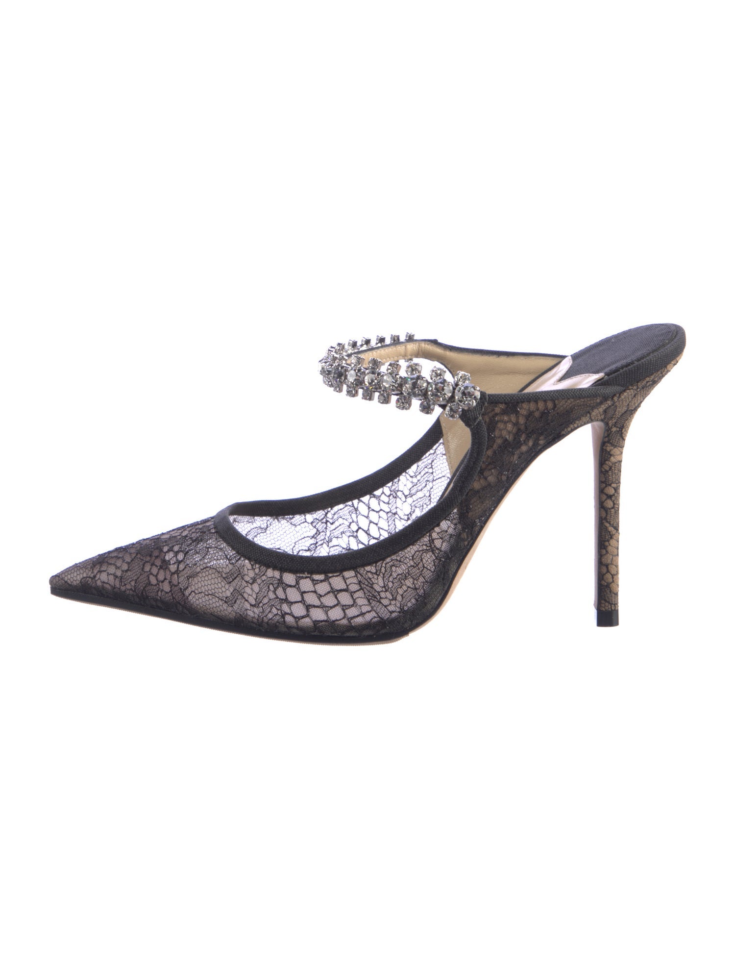 Jimmy Choo Lace Lace Pattern Mules