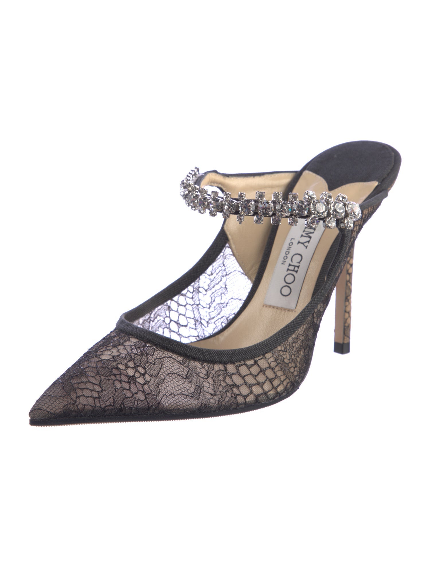 Jimmy Choo Lace Lace Pattern Mules