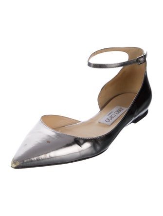 Jimmy Choo Jimmy Choo Lucy Patent Leather D'Orsay Flats