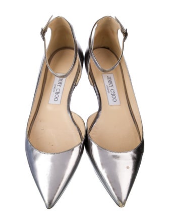 Jimmy Choo Jimmy Choo Lucy Patent Leather D'Orsay Flats