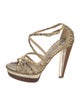 Jimmy Choo Snakeskin Animal Print Sandals