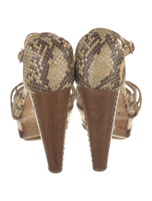 Jimmy Choo Snakeskin Animal Print Sandals