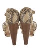 Jimmy Choo Snakeskin Animal Print Sandals