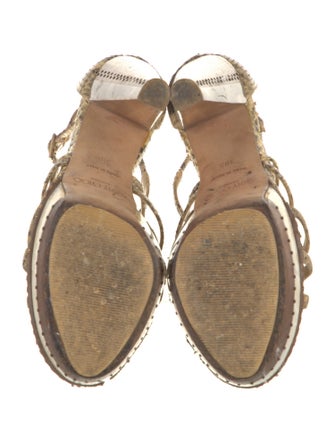 Jimmy Choo Snakeskin Animal Print Sandals