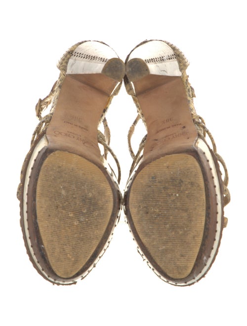 Jimmy Choo Snakeskin Animal Print Sandals