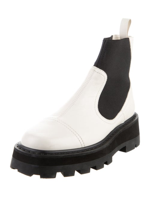 Jimmy Choo Leather Colorblock Pattern Chelsea Boots