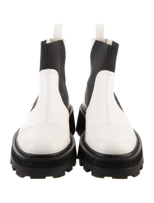 Jimmy Choo Leather Colorblock Pattern Chelsea Boots