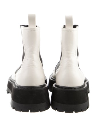 Jimmy Choo Leather Colorblock Pattern Chelsea Boots