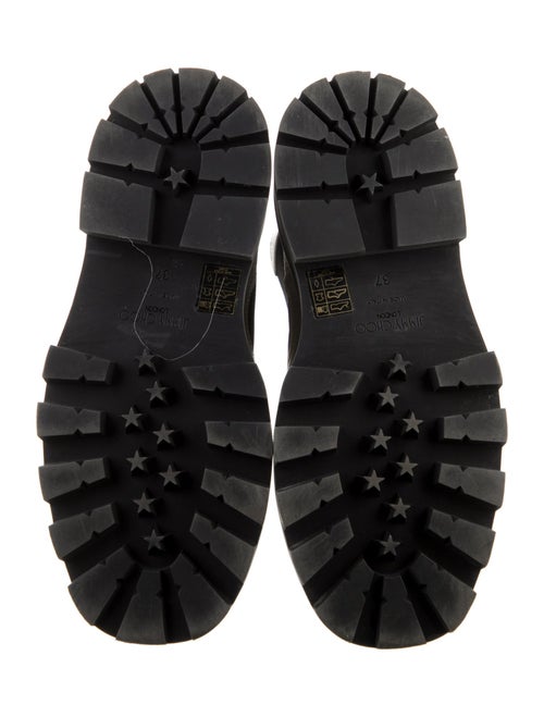 Jimmy Choo Leather Colorblock Pattern Chelsea Boots