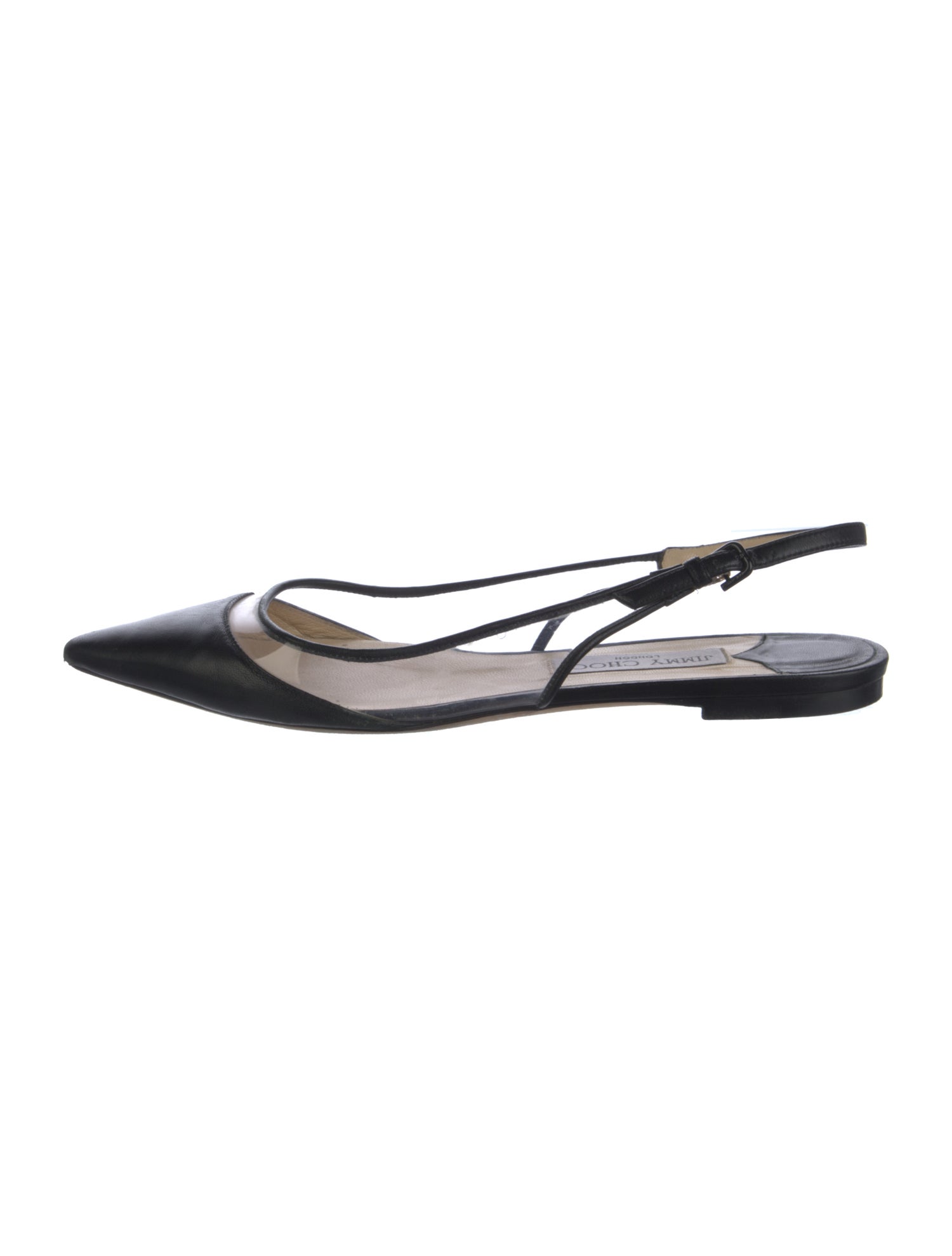 Jimmy Choo Leather Slingback Flats